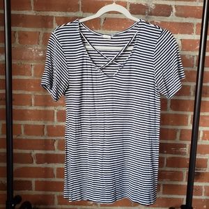Navy Striped Shirt